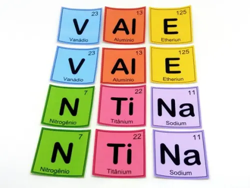 Aplique Adesivo Cientista 5x5 Elementos da Tabela Periódica com 