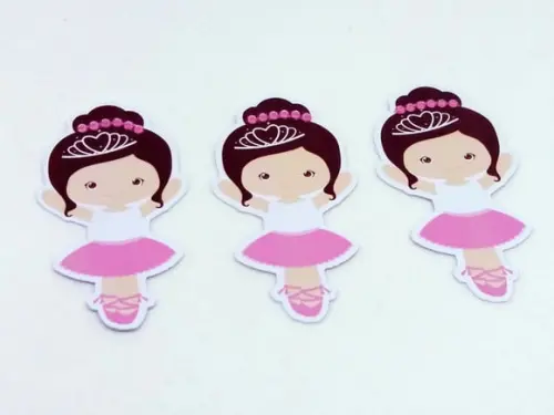 Kit 20 Apliques Bailarina