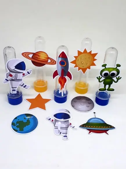 Kit 20 Apliques Astronauta
