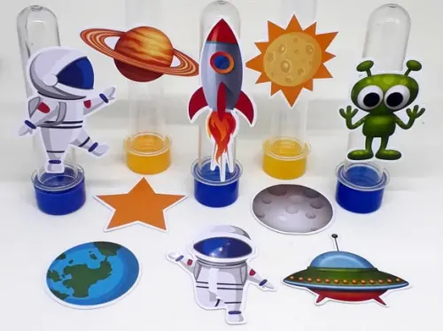 Kit 20 Apliques Astronauta