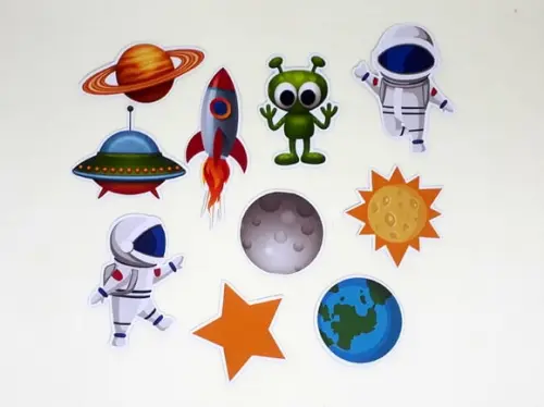 Kit 20 Apliques Astronauta