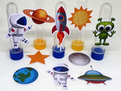 Kit 20 Apliques Astronauta
