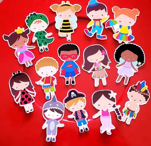 Kit 20 Apliques Bloquinho de Carnaval
