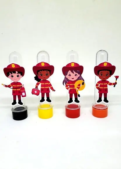 Kit 20 Apliques Bombeiros