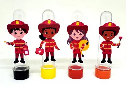 Kit 20 Apliques Bombeiros