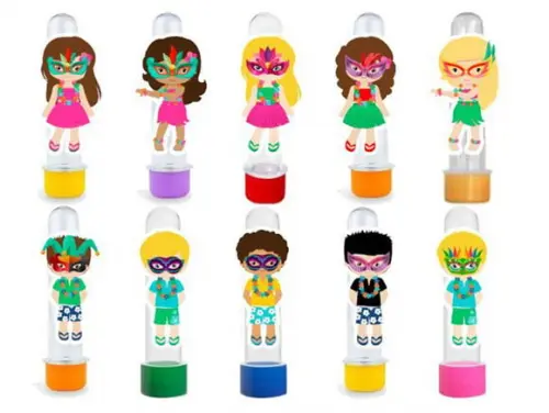 Kit 20 Apliques Carnaval