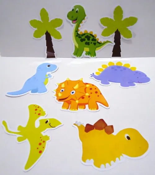 Kit 20 Apliques Dinossauro