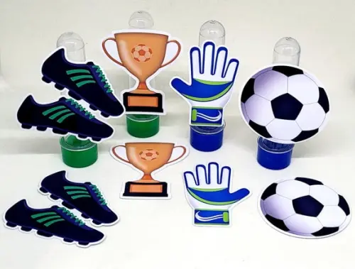 Kit 20 Apliques Futebol