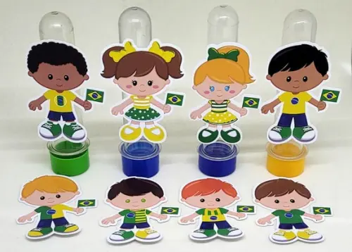 Kit 20 Apliques Jogador (a) de Futebol Brasil