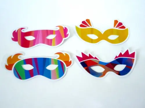 Kit 20 Apliques Máscara Carnaval