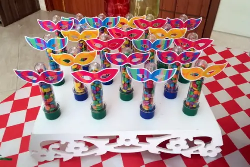 Kit 20 Apliques Máscara Carnaval