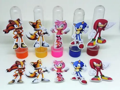 Kit 20 Apliques Sonic