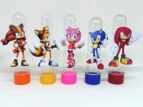 Kit 20 Apliques Sonic