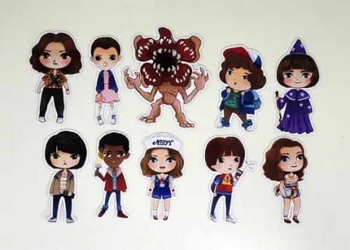 Kit 20 Apliques Stranger Things