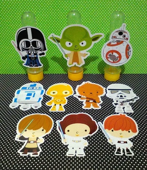 Kit 20 Apliques Star Wars