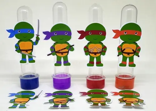 Kit 20 Apliques Tartarugas Ninja