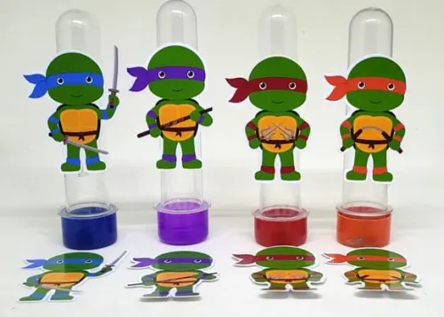 Kit 20 Apliques Tartarugas Ninja