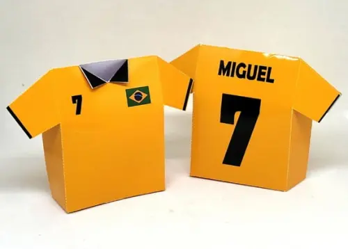 Caixa Camisa Amarela Seleção Futebol