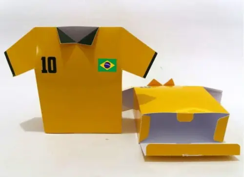 Caixa Camisa Amarela Seleção Futebol