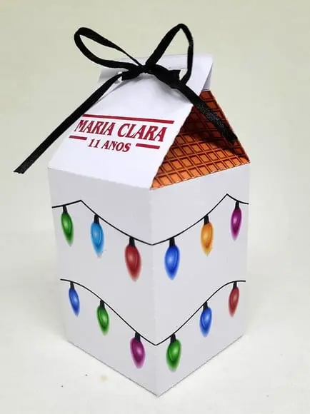 Kit 14 Caixas Milk Letreiro Stranger Things