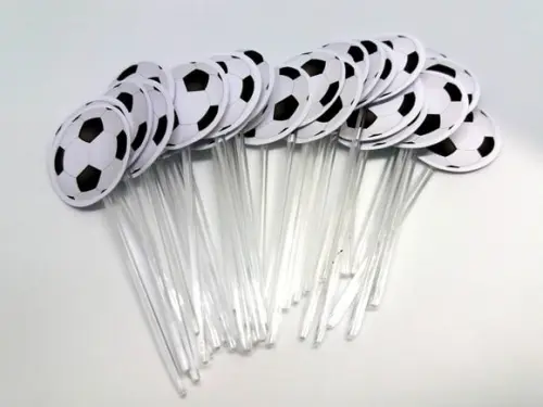 Kit 40 Toper para Docinho Bola de Futebol