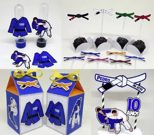 Kit Festa Lutas Marciais 61 Itens
