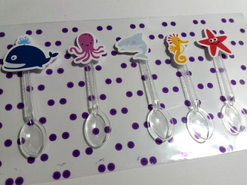 Kit 30 Colherzinhas Fundo Do Mar