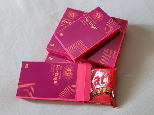 Kit Nº4 50 Caixas para Kit Kat Passaporte Português Viagem