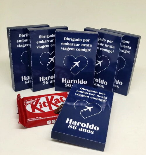 Kit Nº3 40 Caixas para Kit Kat Passaporte Viagem