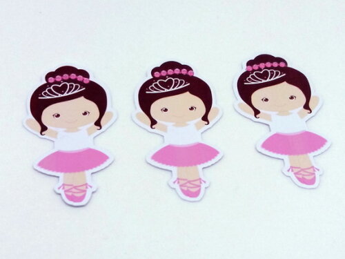 Kit Bailarina Rosa com 50 itens