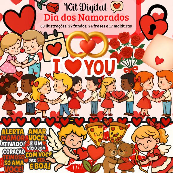 Kit Digital Dia dos Namorados