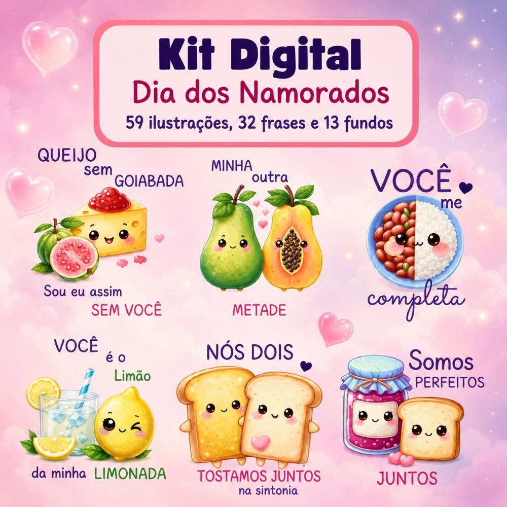Kit Digital Dia dos namorados 2