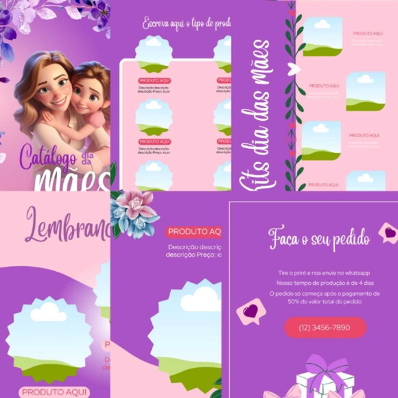 Catálogo Dia das Mães - Editável no Canva