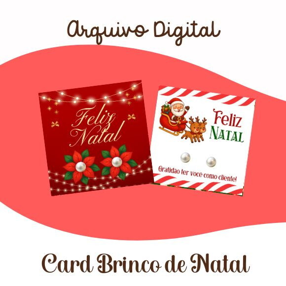 Arquivo Digital Tags de Brincos Natal