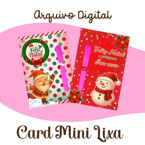 Arquivo Card Mini Lixa Natal