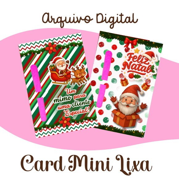 Arquivo Card Mini Lixa Natal