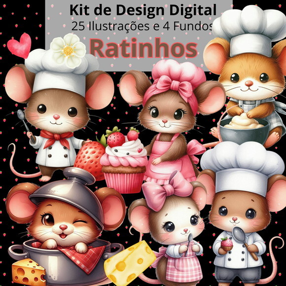 Kit Digital Ratinhos