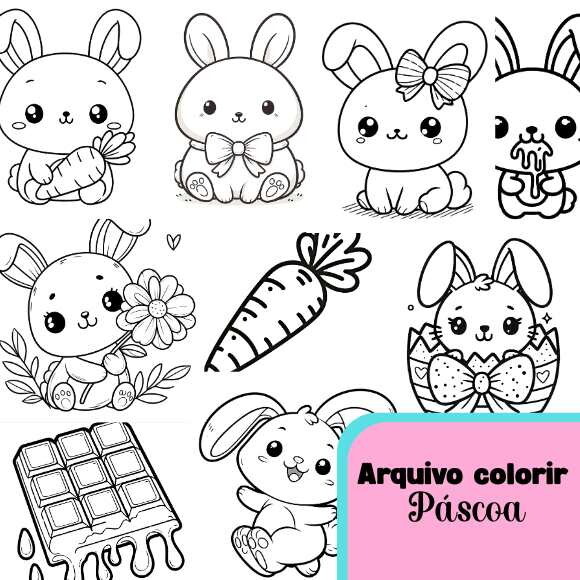 Arquivos Desenhos de Colorir Páscoa