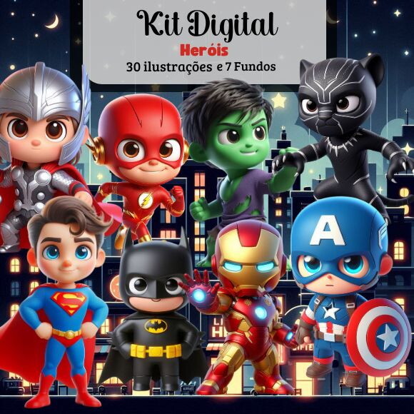 Kit Digital Heróis