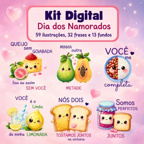 Kit Digital Dia dos namorados 2