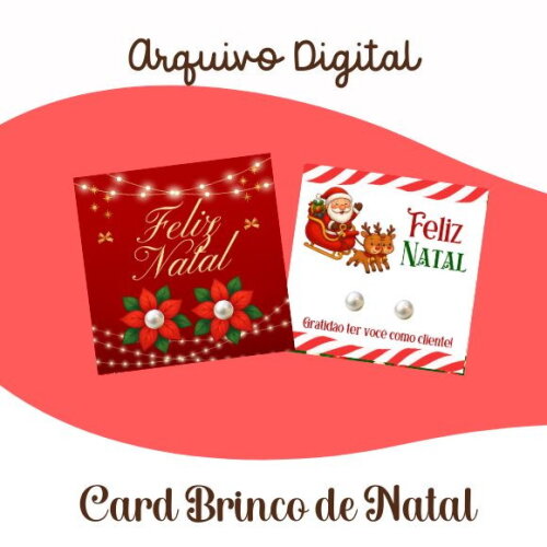 Arquivo Digital Tags de Brincos Natal