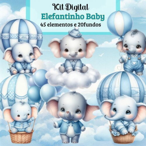 Kit Digital Elefante Baby