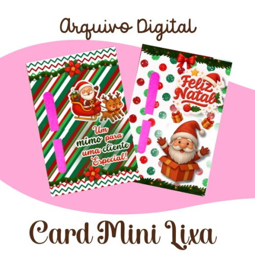 Arquivo Card Mini Lixa Natal