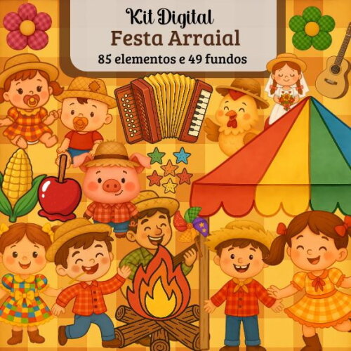 Kit Digital Festa Junina Arraial