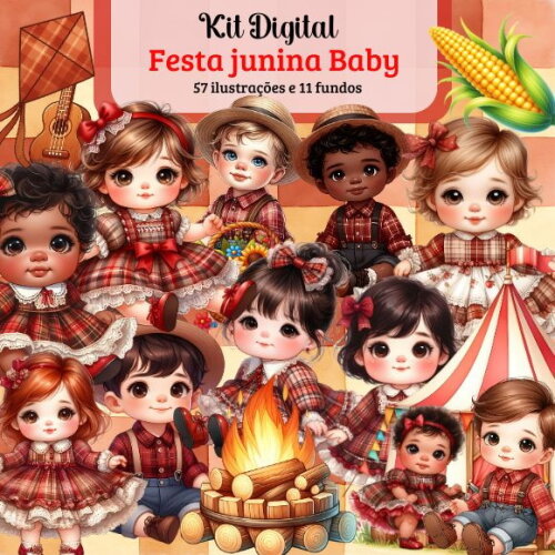 Kit Digital Festa Junina Baby