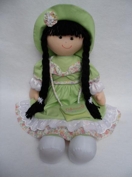 Boneca de pano 55 cm PERSONALIZADA.