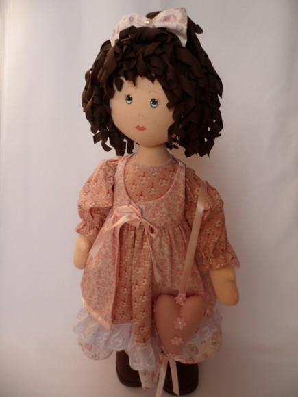 Boneca de Pano Articulada 63 cm para de Pé