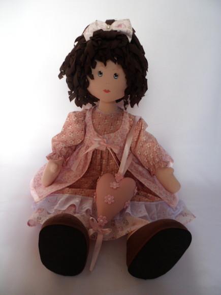 Boneca de Pano Articulada 63 cm para de Pé