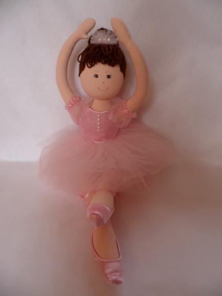 Boneca de pano Bailarina articulada braços