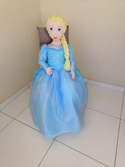 Boneca de Pano Frozen Articulada 1 m e 30cm Decoração Festas